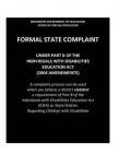 Formal Complaint Letter - Mississippi Families as Allies