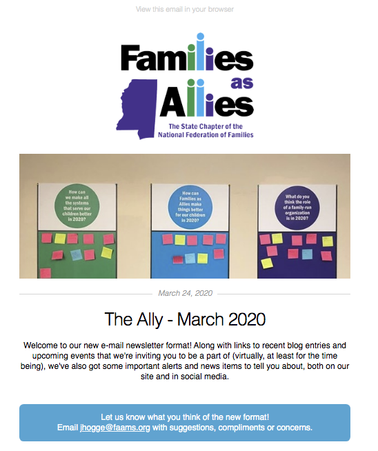 The Ally - March 2020 - Families as Allies