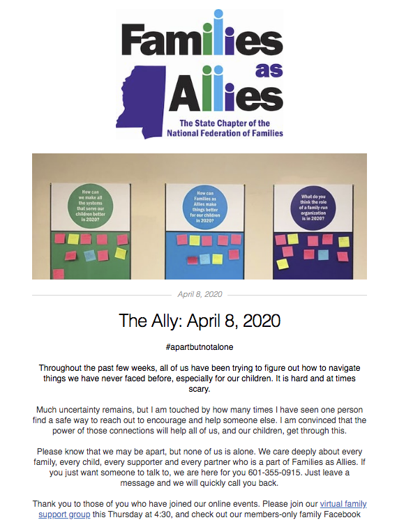 The Ally - April 15 2020 - Families as Allies