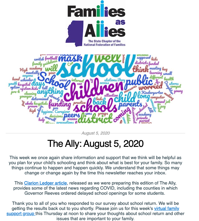 Aug 5 2020 - The Ally - Families as Allies