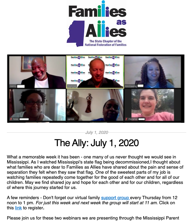 The Ally July 1 - Families as Allies