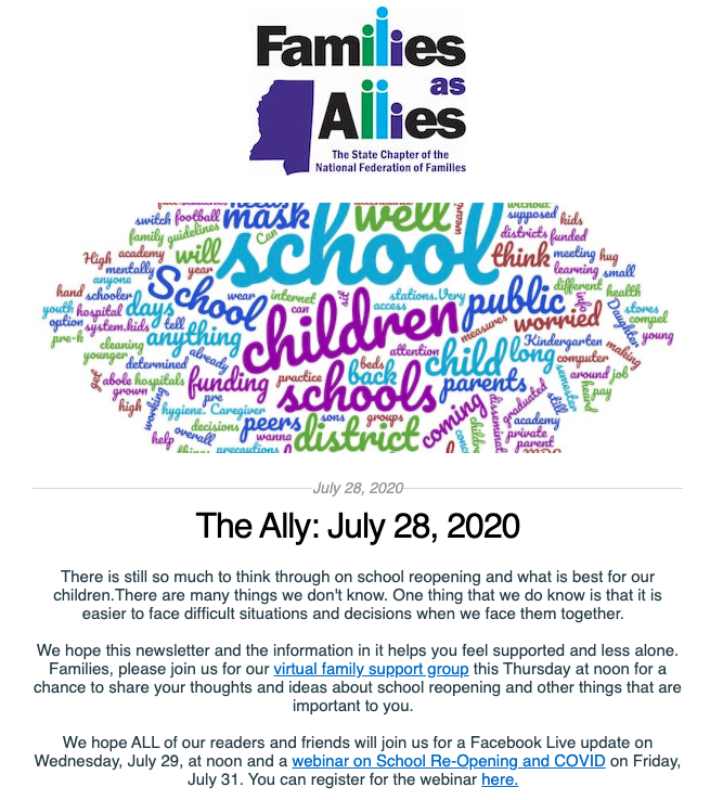 July 28, 2020 - The Ally - Families as Allies