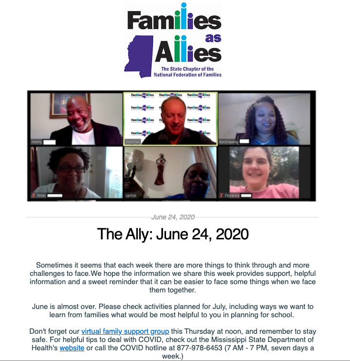 The Ally - June 24 - Families as Allies