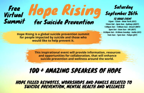 Read more about the article Hope Rising for Suicide Prevention: Final Agenda Posted