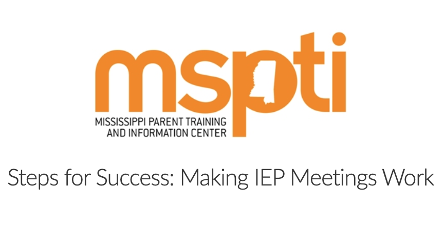 MSPTI Event - Making IEP Meetings Work