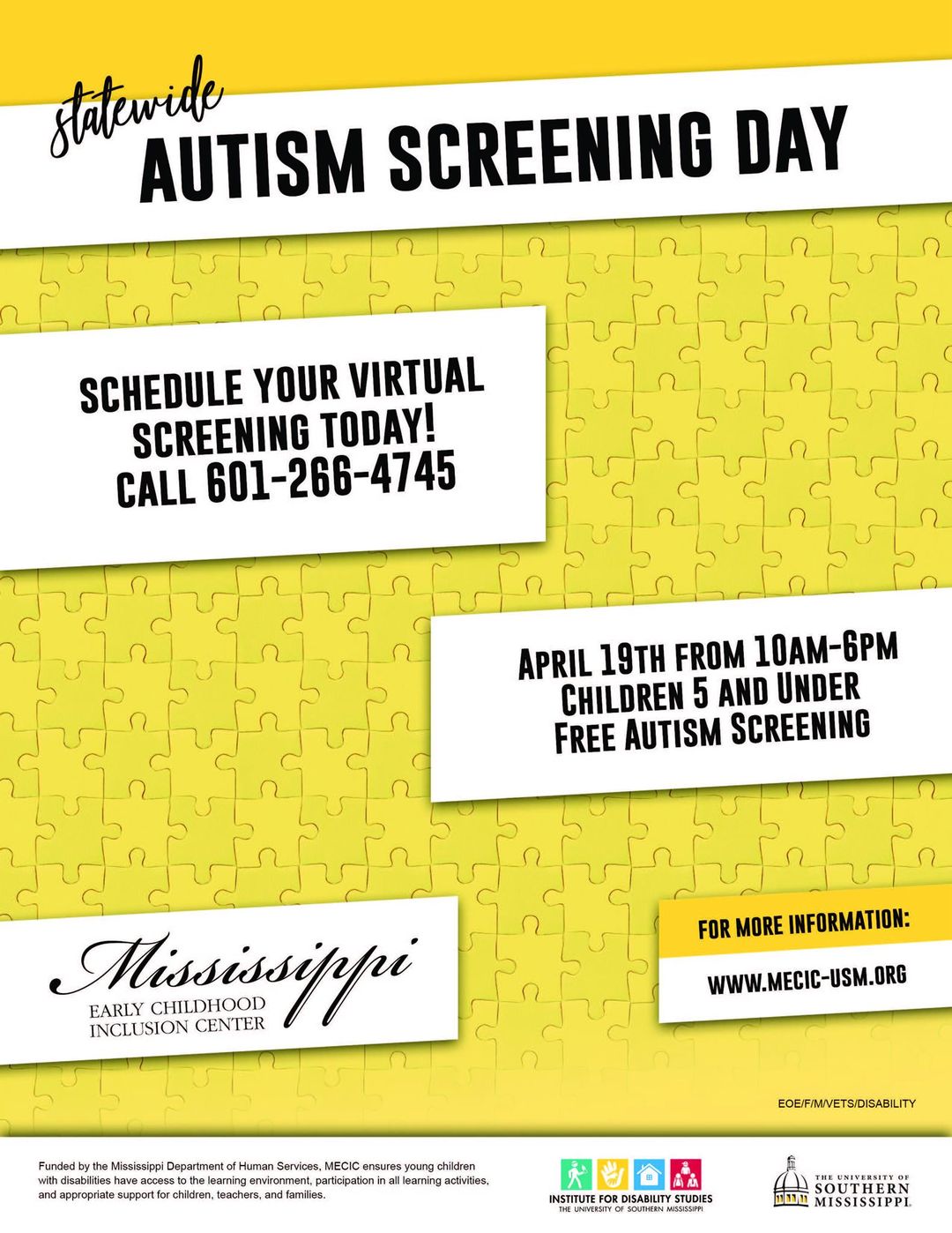 Virtual Autism Screening Day