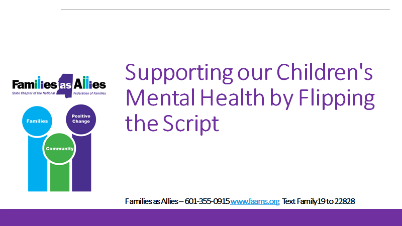 flip the script webinar slide - families as allies