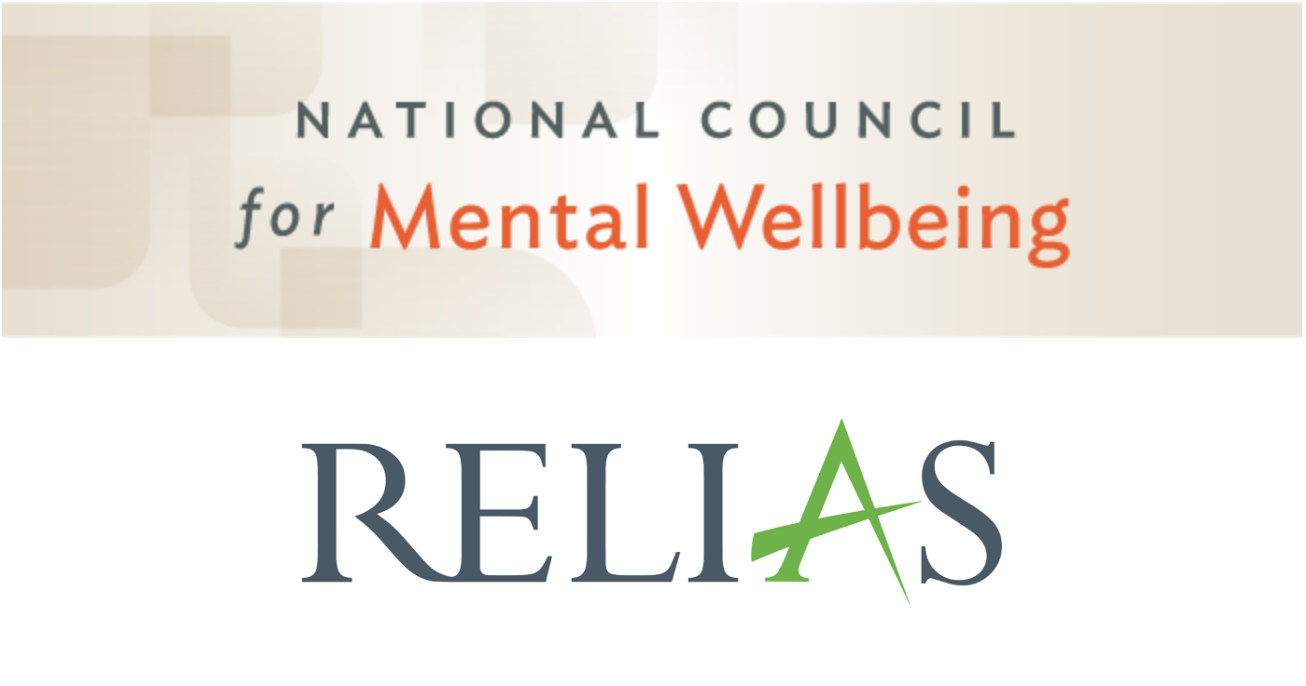 Relias and the National Council for Mental Wellbeing logos