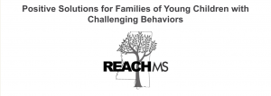 Black and white logo for Reach MS