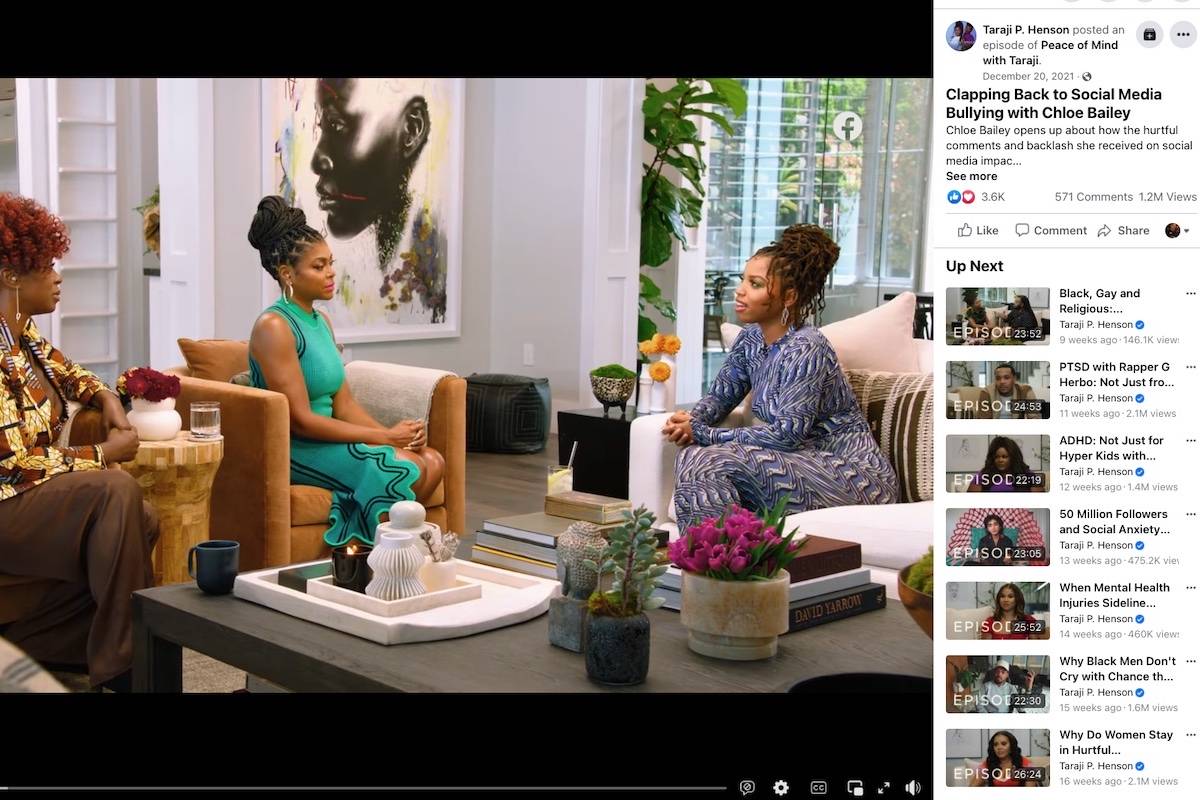 You are currently viewing ‘Peace of Mind with Taraji’ offers Authentic Mental Health Discussions in the Black Community