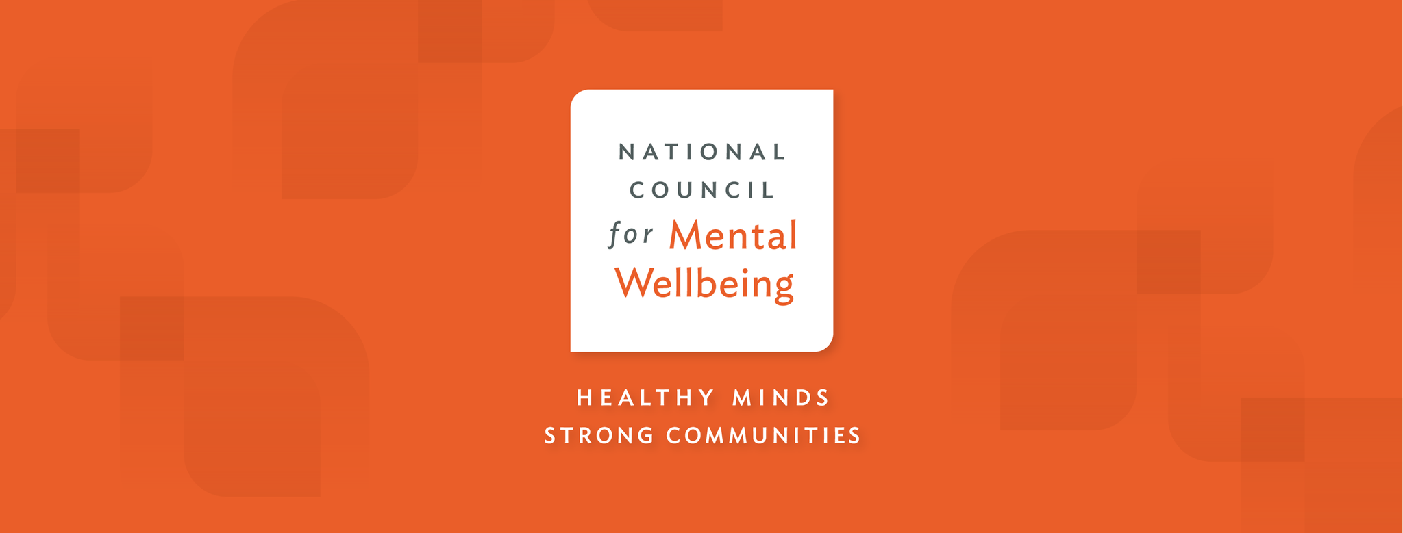 Orange and black logo for the Council for Mental Wellbeing