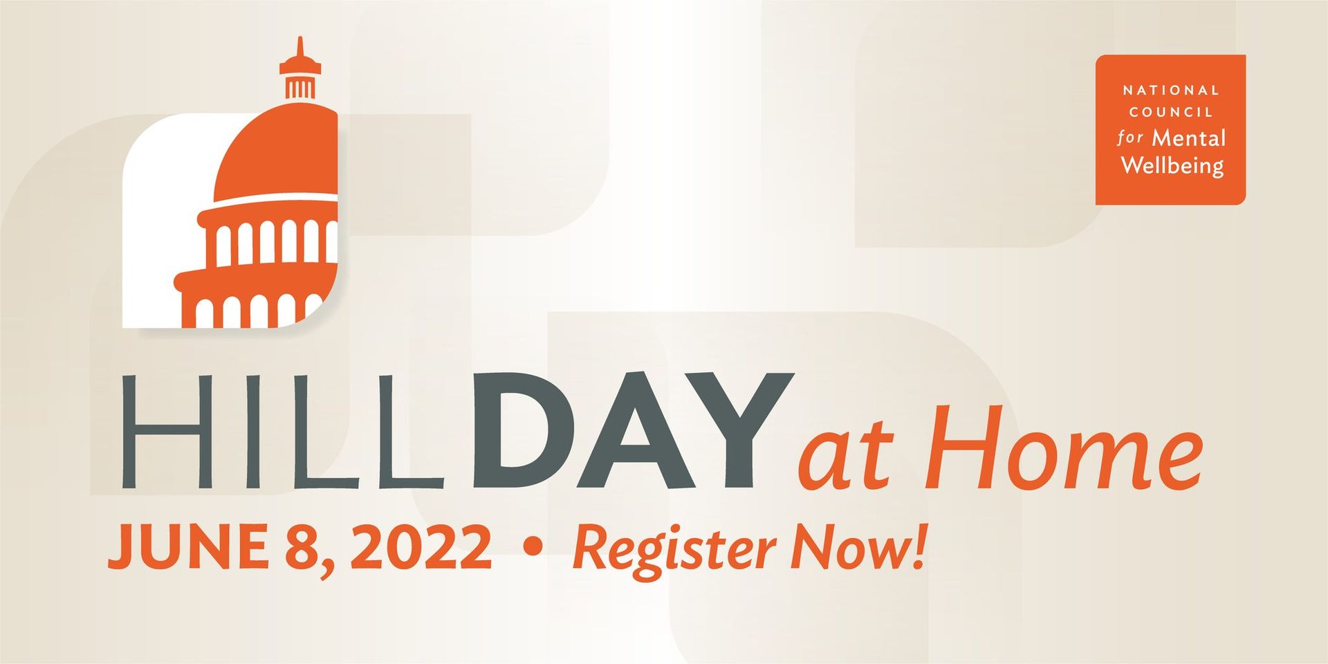 Hill Day at Home Orange and gray flyer