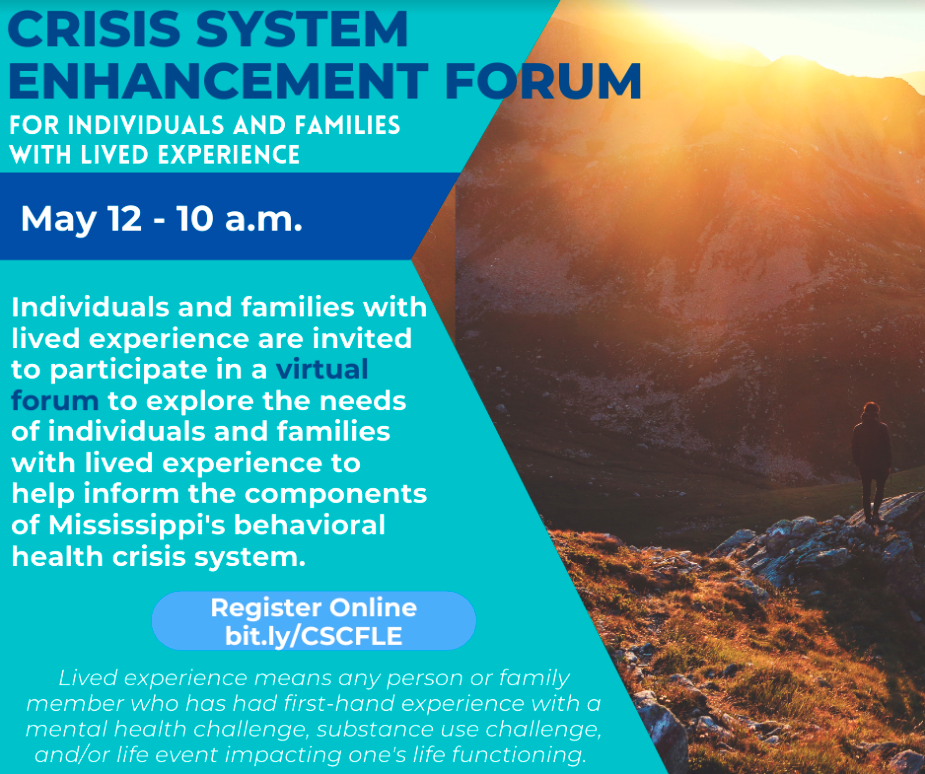 Crisis System Enhancement Forum flyer