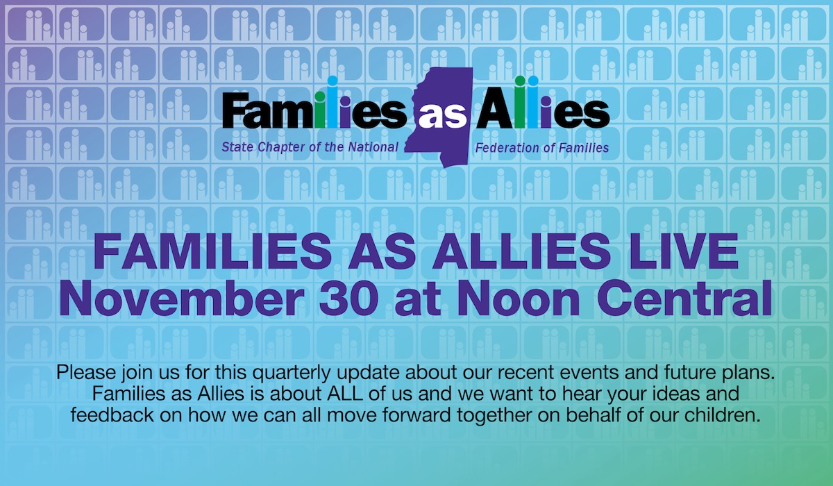 Read more about the article Families as Allies Live – November 30