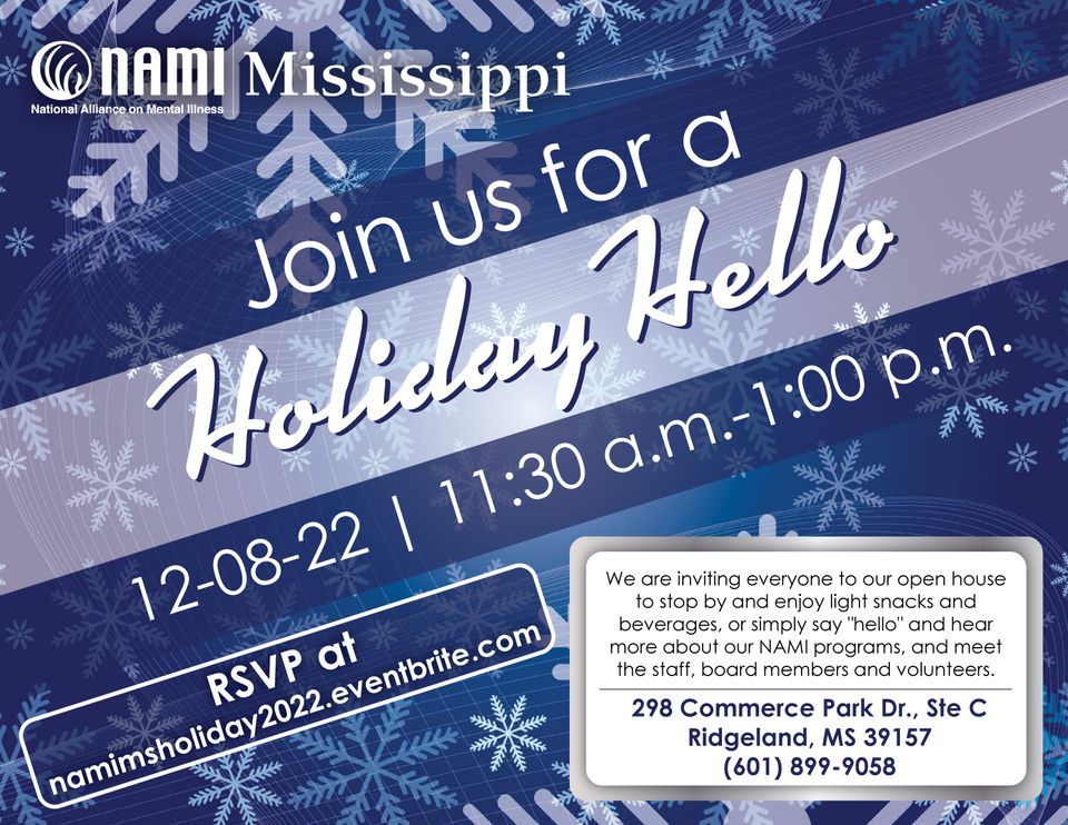 NAMI Mississippi Holiday Invite