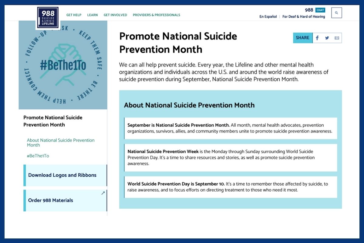 You are currently viewing Tips for Prevention During Suicide Prevention Month