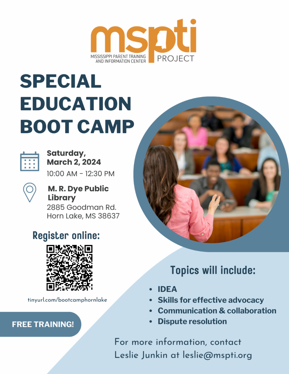 MSPTI Special Education Boot Camp